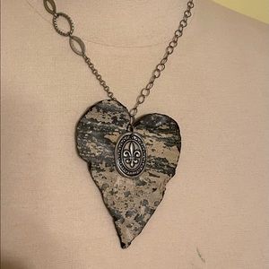 Tin Shaped Heart Necklace